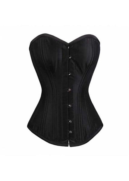 Mason Black Taffeta Overbust Corset